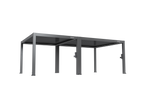 POWER+ PRO Gen 2 Motorized Pergola, 13' x 23', Gray, 6063-T5 Aluminum, Motorized Louvers & LED Lighting