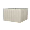 9.84' x 11.8' Gazebo Sidewall Set with Hooks/C-Rings, Beige
