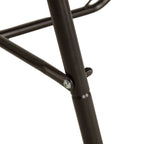 Hammock Chair with U Shape Stand, Hammock Swing Chair with A Side Pocket, Brown & Cream White