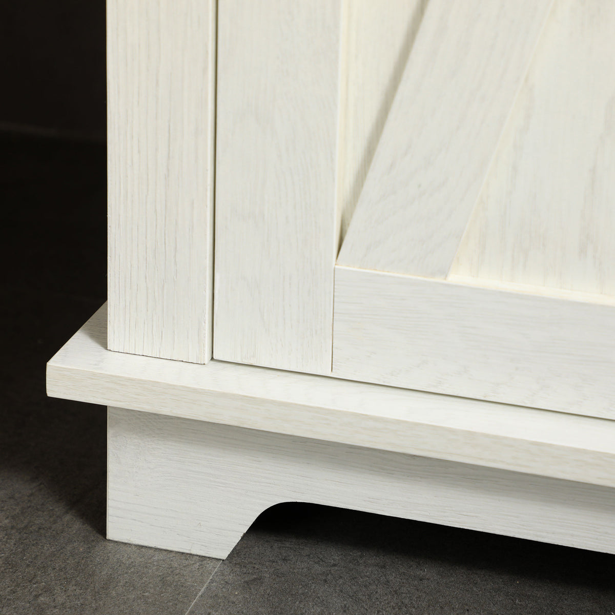 Farmhouse Bathroom Cabinet, Tall Storage Cabinet with Door and Adjustable Shelves, 15.5" x 11.75" x 63", White