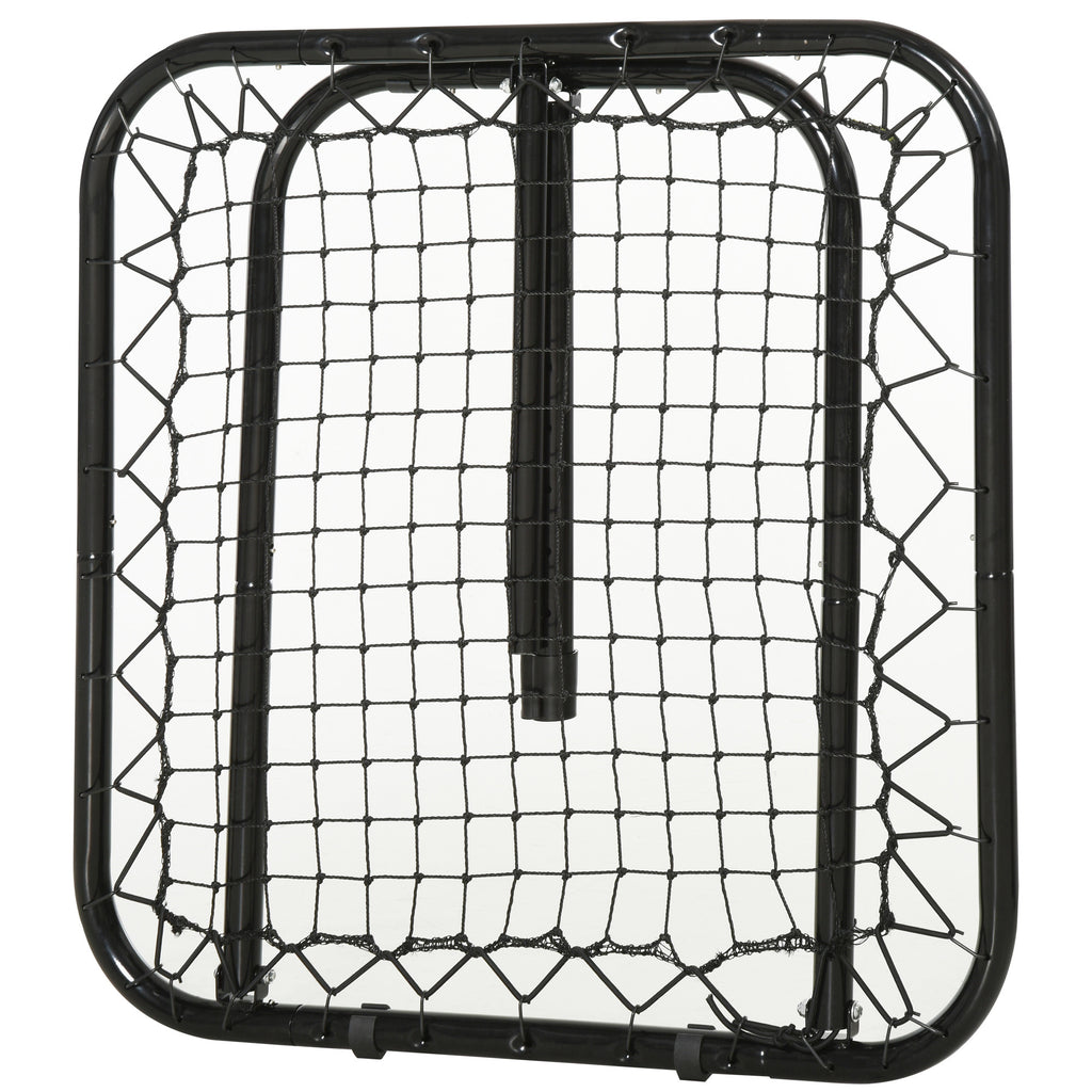 Soccer Rebounder Net, 3' x 3', Angle Adjustable Portable Training Goal Net with Quick Folding Design, Sturdy Metal Tube