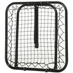 Soccer Rebounder Net, 3' x 3', Angle Adjustable Portable Training Goal Net with Quick Folding Design, Sturdy Metal Tube
