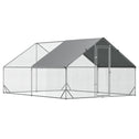Large Chicken Coop Metal Chicken Run with Waterproof and Anti-UV Cover, Spire Shaped Walk in Fence Cage Hen House for Outdoor and Yard Farm Use, 1" Tube Diameter, 9.8' x 13.1' x 6.6'