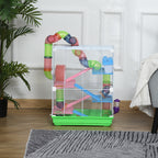 5 Tiers Hamster Cage Portable Animal Travel Carrier w/ Exercise Wheels Tube