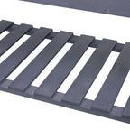 41" Raised Garden Bed Mobile Elevated Wooden Planter Box Stand with Wheels, Trellis and Storage Shelf, Gray