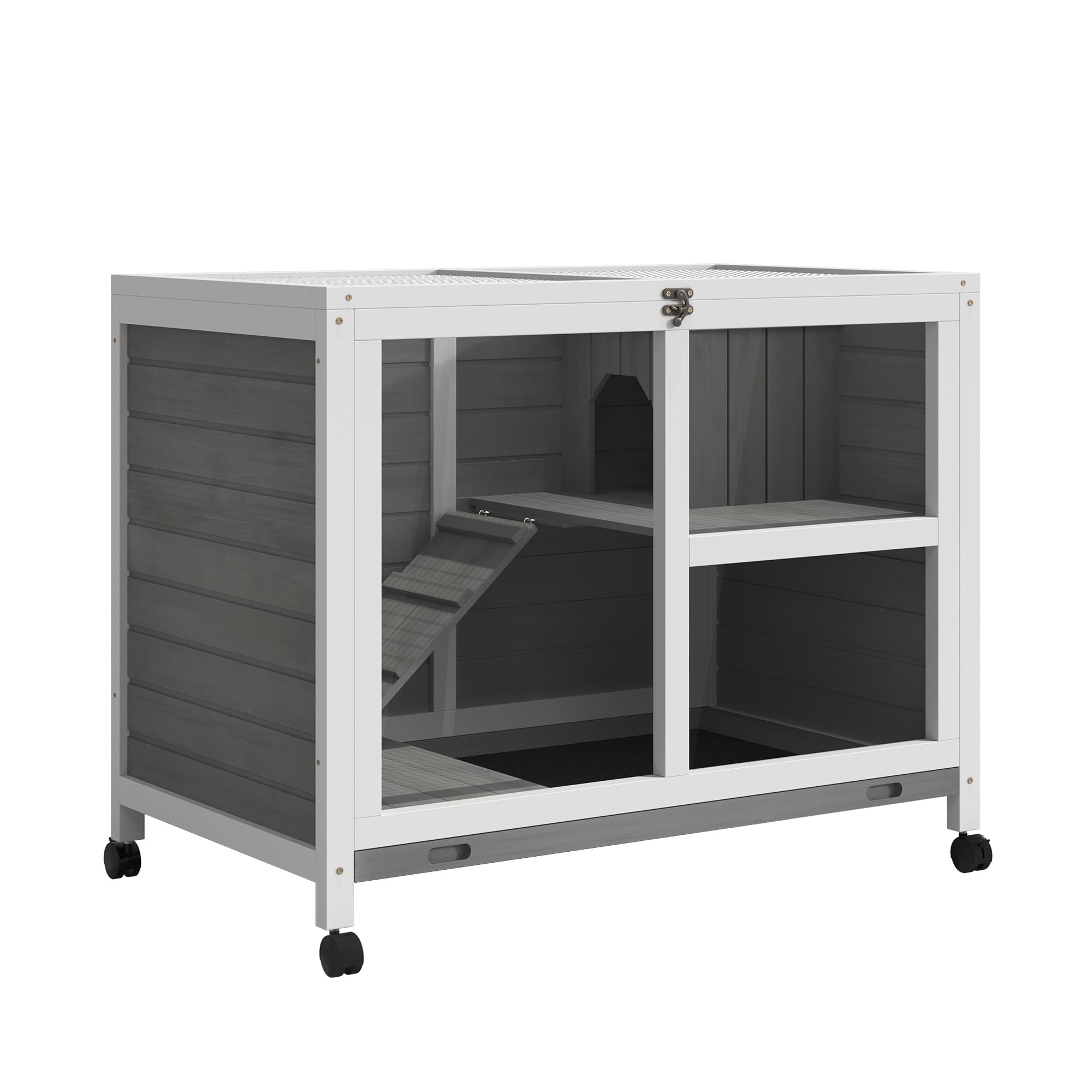 Desk/Table Sized Rabbit Hutch with Wheels