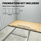9' x 4' Metal Outdoor Storage Shed, Tool House with Double Lockable Doors for Backyard, Patio, Lawn, Garage, Dark Gray