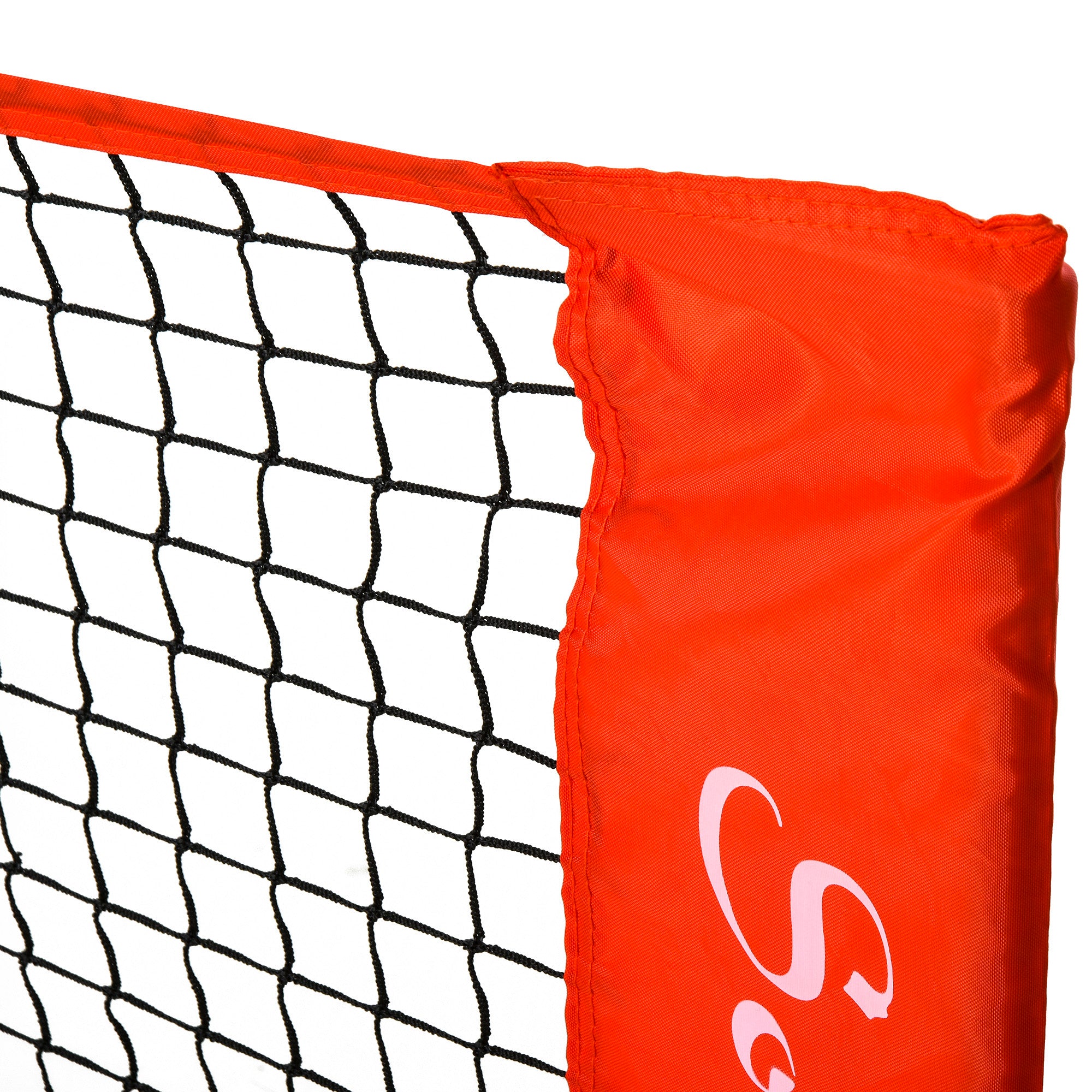 10ft Portable Soccer Tennis/Pickleball/Badminton/Mini Tennis Net w/ Sideline for Training with Included Storage Bag, Red