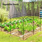 4 Pack Garden Fencing for Yard, Decorative Fence Panels as Flower Edging, Circle