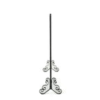 Modern Single Panel Iron Fireplace Screen with Durable Iron Frame, Rustproof Solid Free Standing Fire, 41.5" L x 8.9" W x 32.1" H, Black