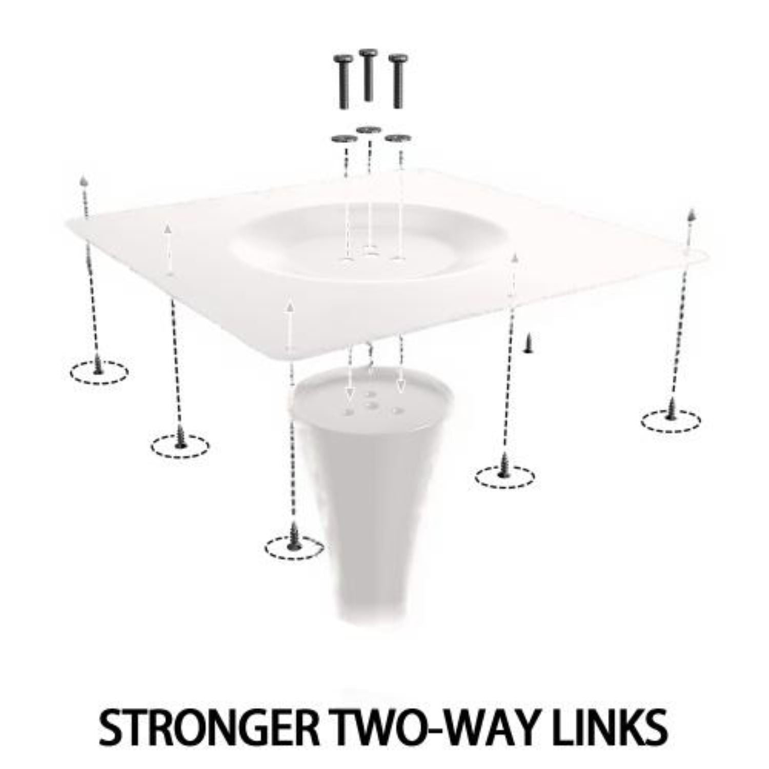 Marble Texture Round Dining Table with MDF Top and Steel Base, Easy to Install and Clean, 23.5" L x 20" W x 29" H, White Marble
