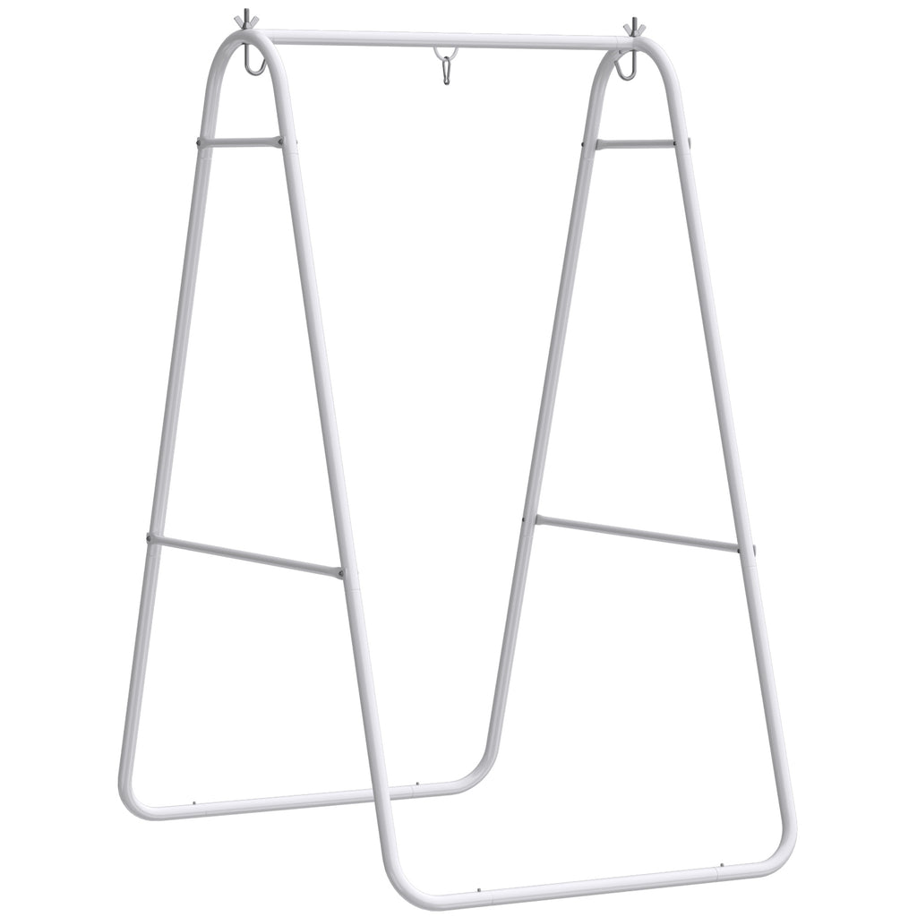 Hammock Chair Stand Only Heavy Duty Solid Steel A-Frame for Hanging Hammock, Egg Chair, Max Load 330 LBS, White