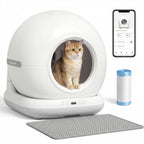 72L Automatic Litter Box, Self Cleaning Litter Box, App Control, Odor & Noise Control, Safety Sensors, Deodorant Gel