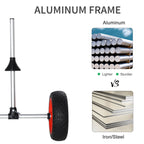 Kayak Cart, Trolley Trailer Kayak Wheels with Strong Aluminum Frame, Adjustable Width Crossbar, & Large Tires