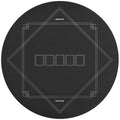 Poker Mat Texas Hold'em Poker Table Top with Non-Slip Bottom Black
