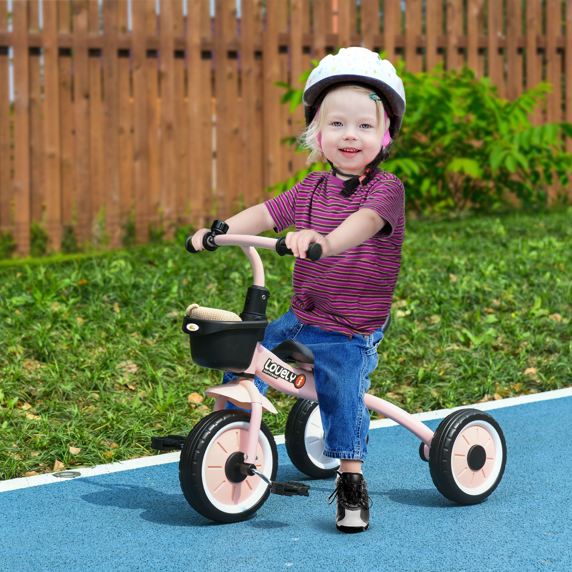 Tricycle for Kids Age 2-5, Toddler Bike for Children, Pink