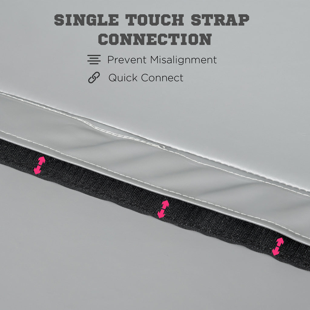 Pole Dance Mat, 2"T x 5'W Folding Pole Crash Mat for Home, Lightweight and Foldable, Gray
