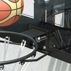 Wall Mounted Basketball Hoop, Basketball Goal Combo Kit with 43" Reinforced Shatter Resistant Backboard and All Weather Net for Indoor or Outdoor Use
