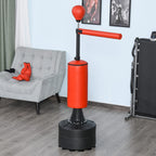 Boxing Bag, Freestanding Punching Bag with Speed Ball, Rotating Boxing Bar and Gloves, Weighted Base