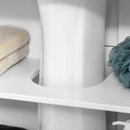 Bathroom Under Sink Cabinet Vanity Unit with Adjustable Shelf Space Saver, White