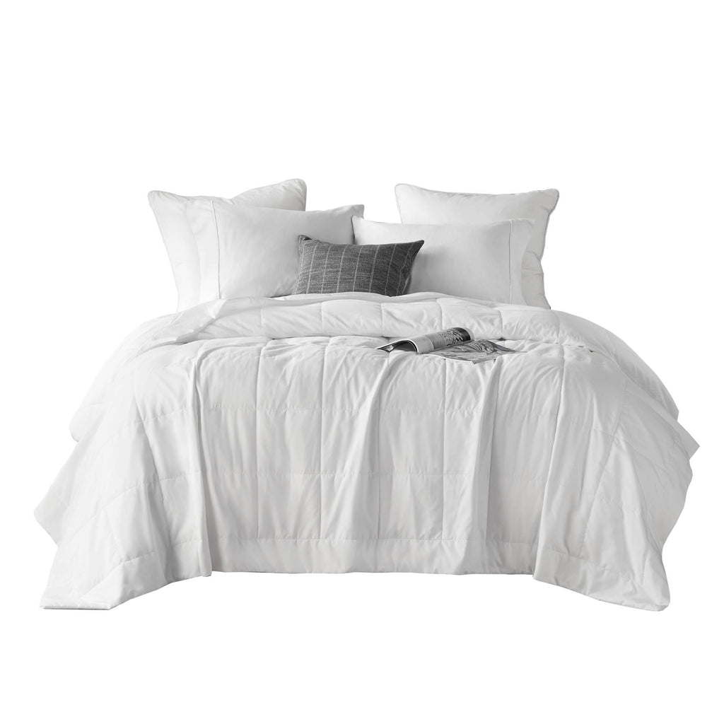 King Size Down Alternative Blanket with Cool Touch, OEKO-TEX Certified, Easy Maintenance, Ideal for Hot Sleepers, 108" L x 90" W x 0.25" H, White