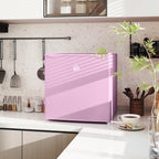 1.1 Cu.Ft Countertop Mini Freezer, Compact Upright Freezer with Removable Shelves, Pink