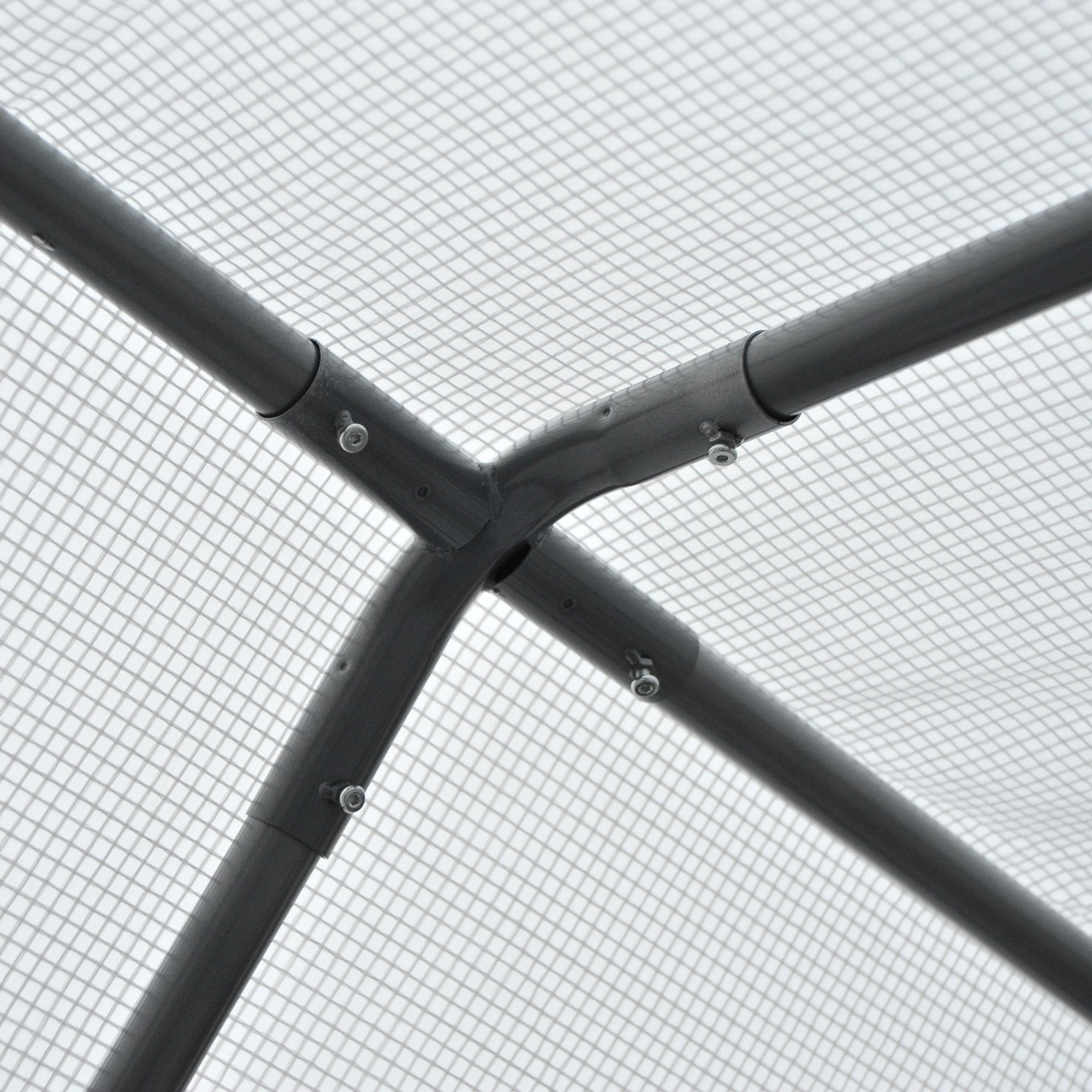 Outdoor Walk-In Tunnel Greenhouse with Roll-up Windows, Zippered Mesh Door, & Weather Cover, 8' x 6' x 7.4'