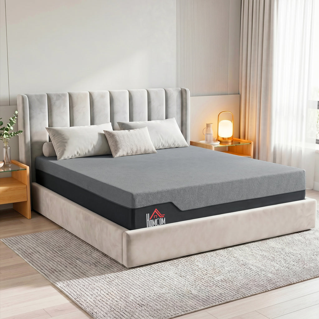 King Mattress, 14 Inch Memory Foam Mattress for Pressure Relief, Graphene Gel Cooling Copper Bed in a Box, Made in USA