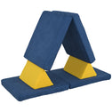 6 Pieces Foam Climbing Blocks for Toddlers with Washable Cover, Climb and Crawl, Blue