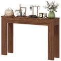 Modern Console Table, 47" Narrow Entryway Table, Walnut