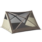 2-3 People Pop Up Camping Tent Waterproof Automatic Instant Tent Portable Cabana Beach Tent with Rainfly, Carry Bag, Windows and Doors, Outdoor Camping Hiking Indoor