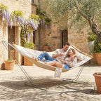 Outdoor Hammock 2-Person, with Pillow & Pad, 440 lbs Capacity, Cream White