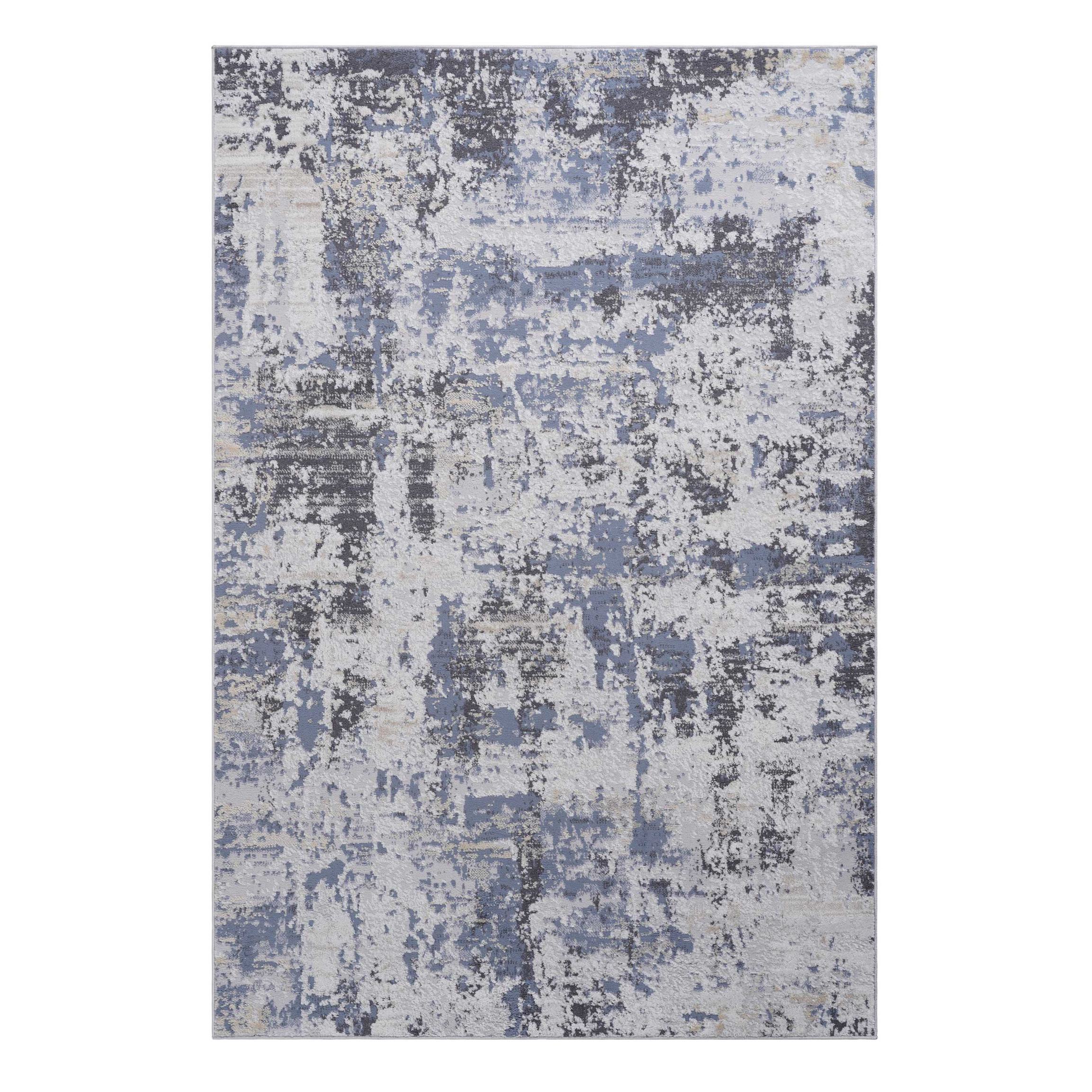 Naar 2x3 Stain-Resistant Area Rug with Cotton Backing, Medium Pile Height, Kid and Pet-Friendly Carpet, 36" L x 24" W x 0.3" H, Gray