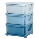 3 Tier Kids Storage Unit, Toy Organizers and Storage with 3 Drawer for Bedroom Nursery Living Room for Boys Girls, Blue
