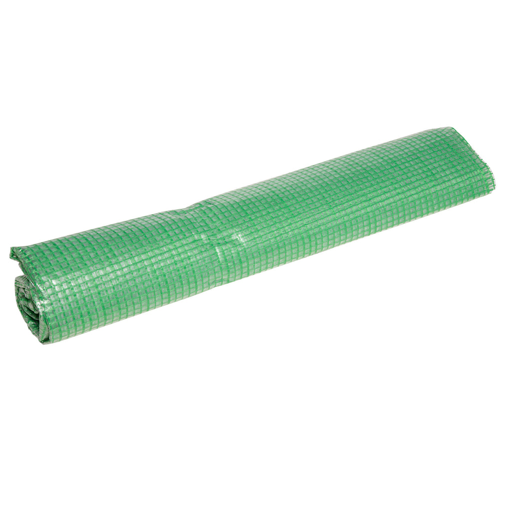 Portable Mini Greenhouse, Outdoor Garden with Large Zipper Doors and Water/UV PE Cover, 5.9' x 3' x 3', Green