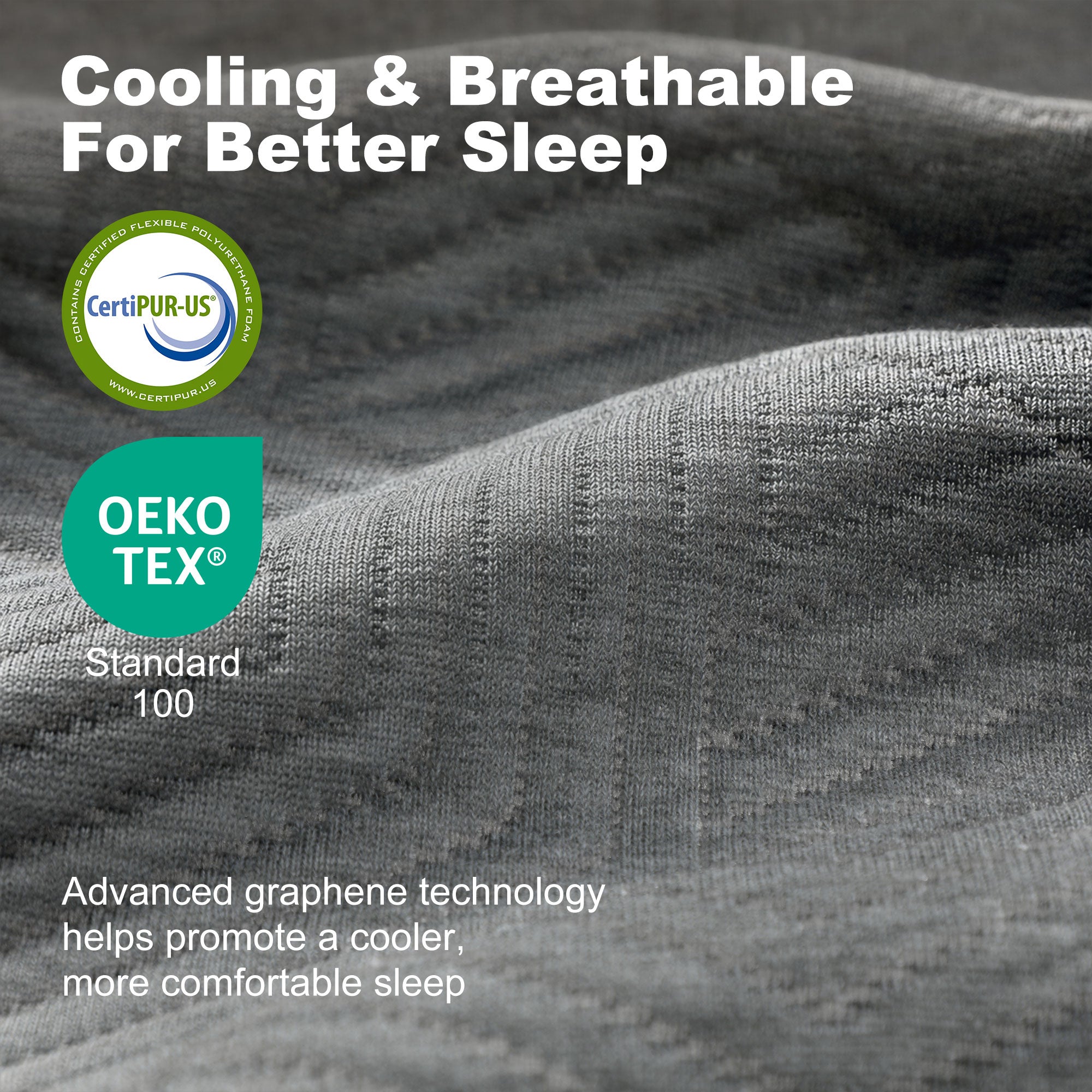 King Mattress, 14 Inch Memory Foam Mattress for Pressure Relief, Graphene Gel Cooling Copper Bed in a Box, Made in USA