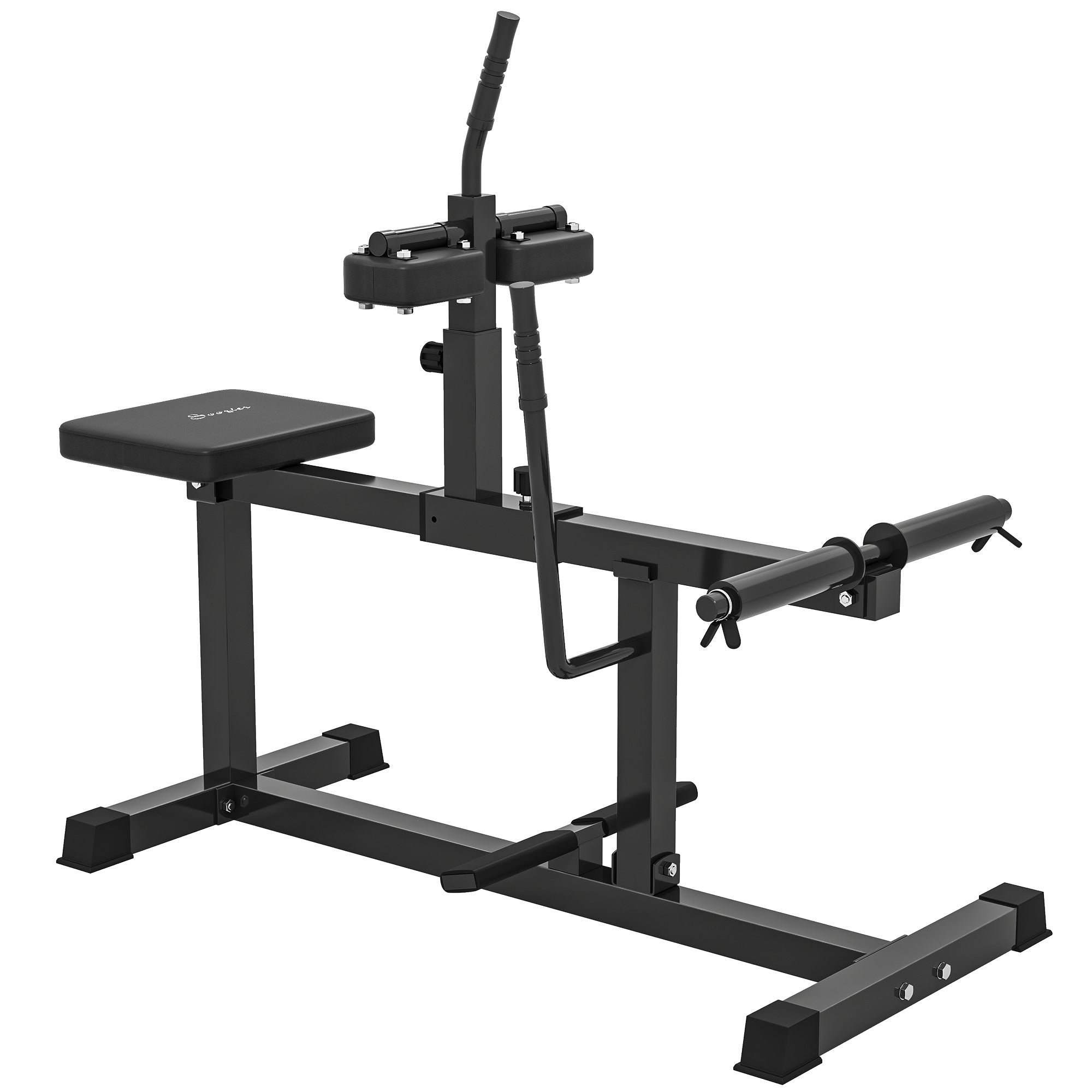 Adjustable Steel Seated Calf Raise Exercise Strength Training Gym Equipment, Black