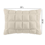 Luxuriously Soft Standard Overfilled Pillow Protector with 100% Polyester Microfiber, Zipper Closure, 3D Puff Stitching, 28" L x 20" W x 0.13" H, Beige