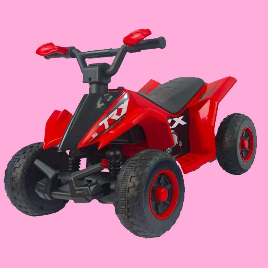 6V Battery-Powered Kids Electric ATV Ride-On with Headlights and MP3/USB, Electric Go-Kart with PP Tires, 40" L x 17.5" W x 17.5" H, Red