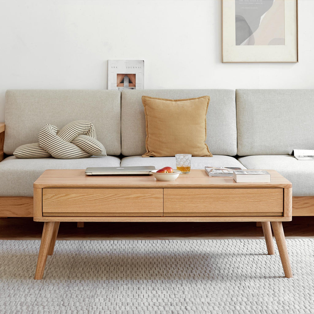 Versatile Lift-Top Coffee Table with Hidden 3-Compartment Storage, Practical Center Table with Elevating Work Surface, 39.5″ L x 23.5″ W x 17.5″ H, Natural Wood