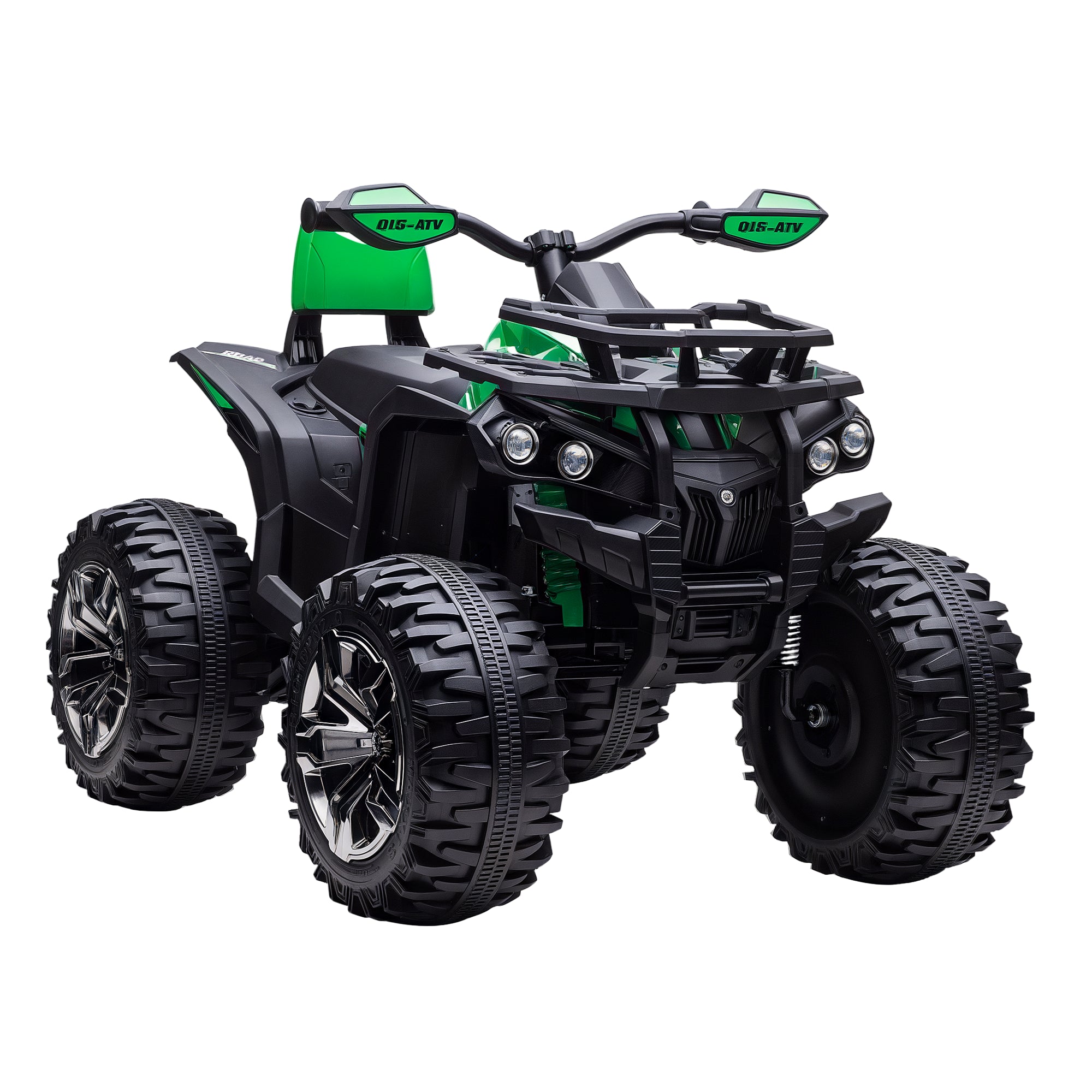 12V 4 Wheeler Kids ATV with Music, Headlights for 37-60 Months Boys and Girls, Green