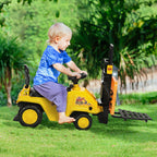 Sit and Scoot Ride-on Toy with Forklift Operation, Construction Toys for Kids with Under Seat Storage, Forklift Toy for 3-Year-Old Boys & Girls, Imagination Toys