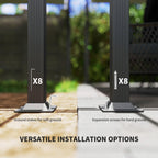 13' x 13' Aluminum Retractable Pergola Canopy, Outdoor Pergola for Garden, Patio, Backyard, Deck, Brown