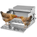 25 lbs Capacity Automatic Chicken Poultry Feeder with a Galvanized Steel and Aluminium Build, Weatherproof Design