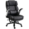 Ergonomic Office Chair with Inflatable Adjustable Lumbar Support, 400 Lbs Heavy Duty High Back Desk Chair, Black