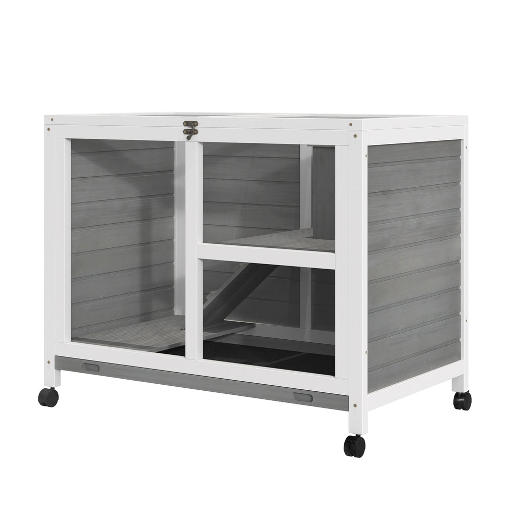 Desk/Table Sized Rabbit Hutch with Wheels