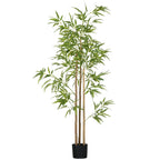 6ft Artificial Tree, Indoor Fake Bamboo with Pot, for Home Office Living Room Decor