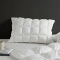 Luxuriously Soft Standard Overfilled Pillow Protector with 100% Polyester Microfiber, 3D Puff Stitching, Zipper Closure, 28" L x 20" W x 0.13" H, White