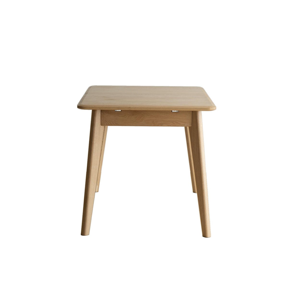 Extendable Dining Table with Diagonal Legs & Rounded Corners, Versatile Kitchen Table for 6-8 People, 59″ L x 31.5″ W x 29.5″ H, Light Oak