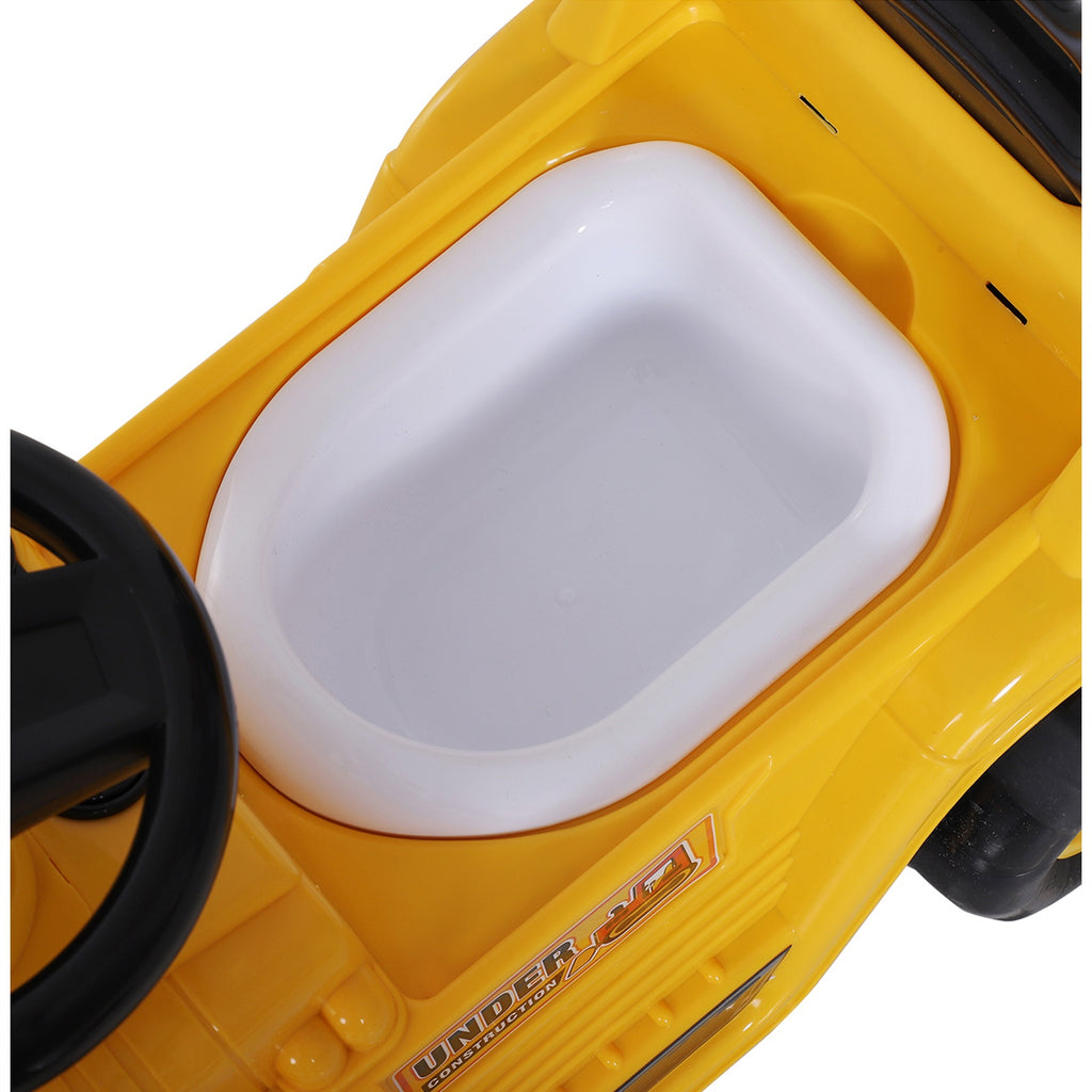 3 in 1 Ride On Toy Bulldozer Digger Tractor Pulling Cart Pretend Play Construction Truck